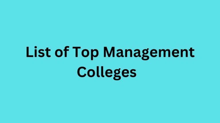 list of management colleges